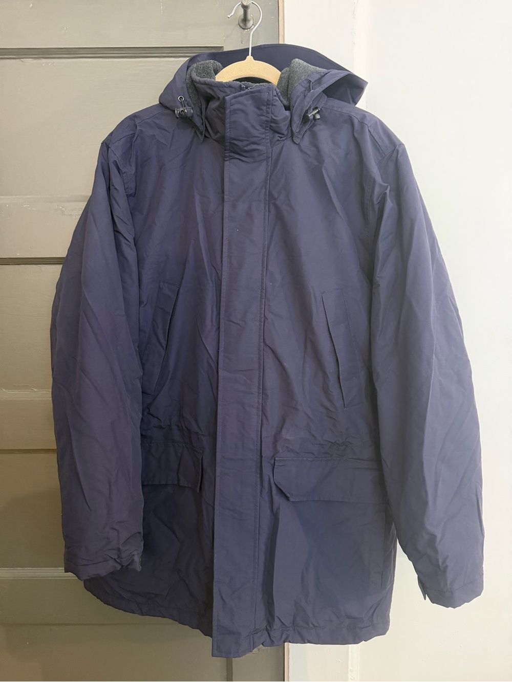 Lands End School Uniform Mens Big Squall Parka